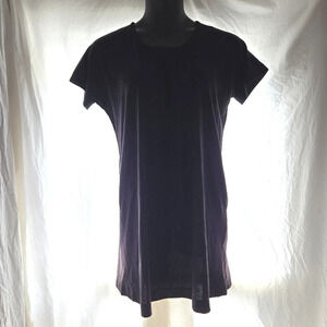 Comfortable Plain Black TShirt Dress